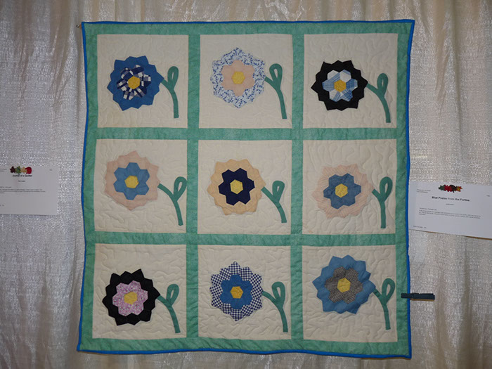 F8b Paulette Ley Blue Posies from the Forties